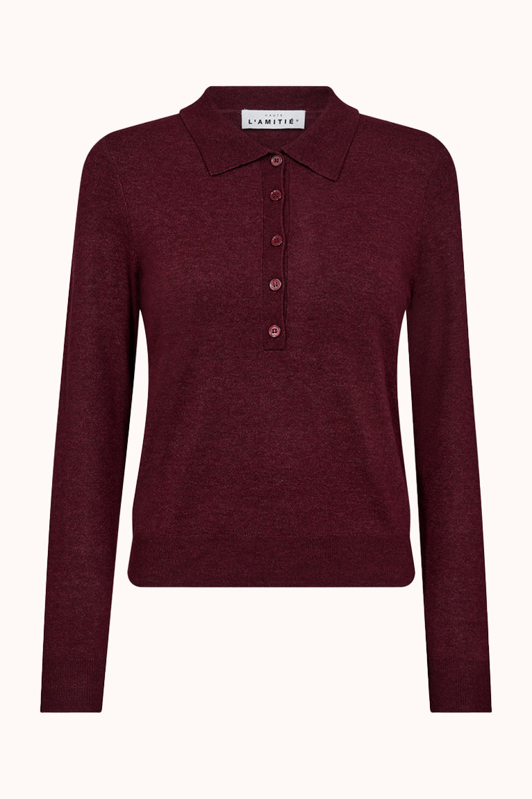 Premiere LS Polo Knit