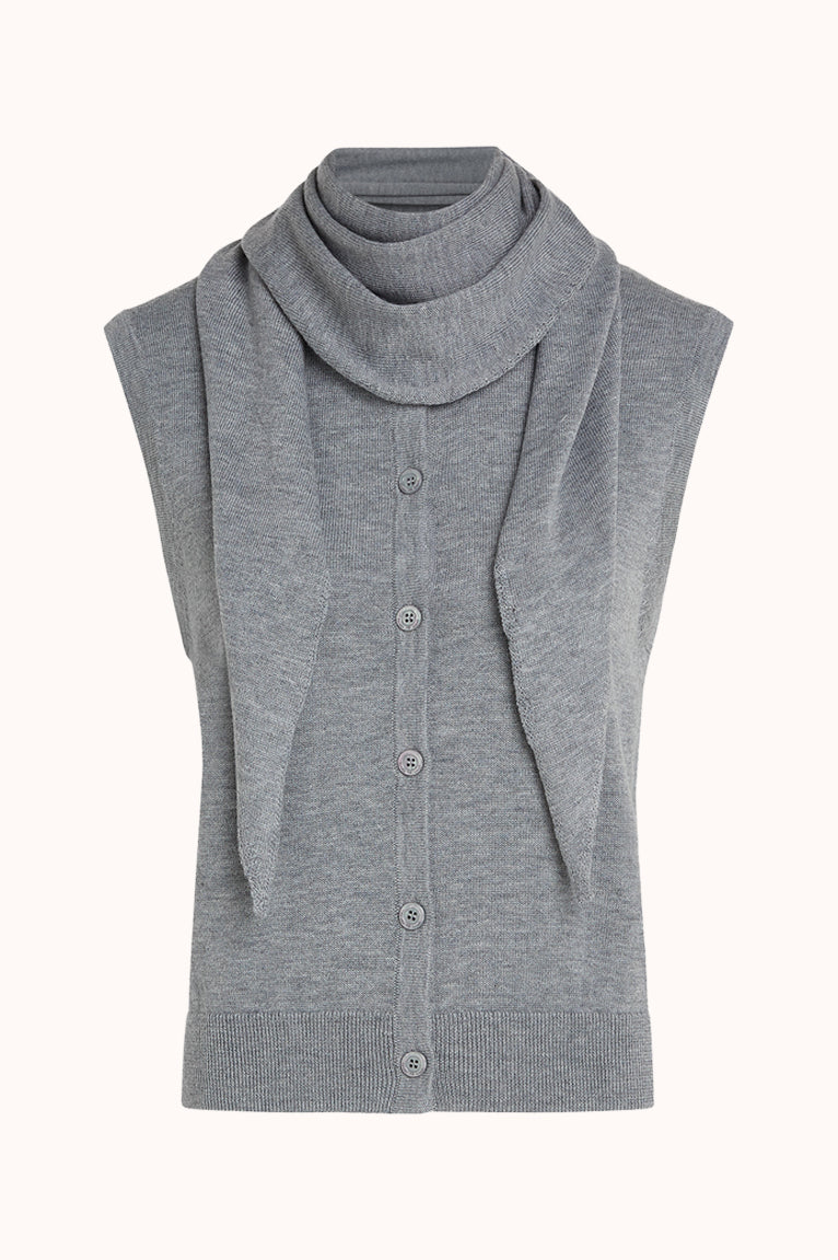 KYRA KNIT - Grey melange