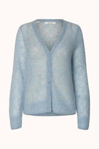 SLFMAYER LS KNIT STRUCTURE CARDIGAN - Blauwe