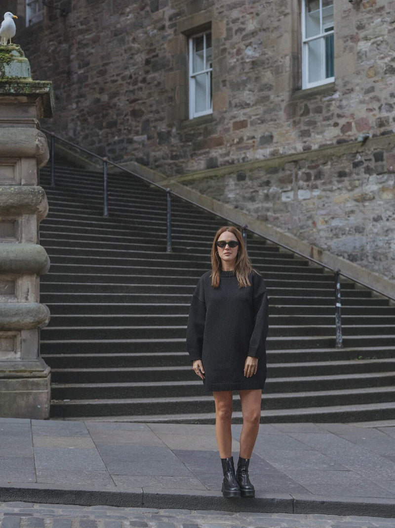 Monti Knitted Dress - Zwart