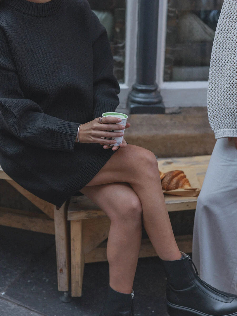 Monti Knitted Dress - Zwart