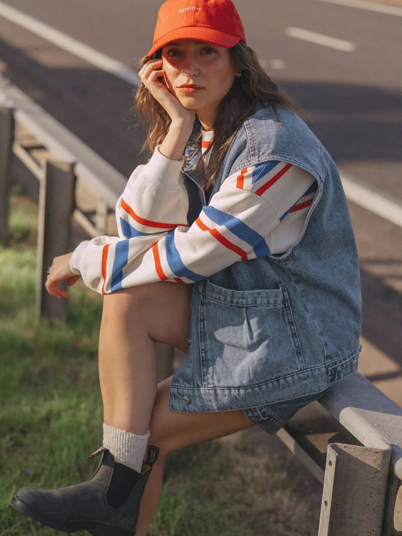 Maxime Striped Longsleeve - Beige