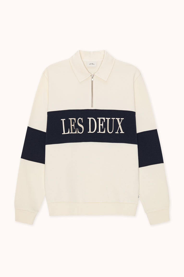 Zipper Rugby Sweat - Ecru