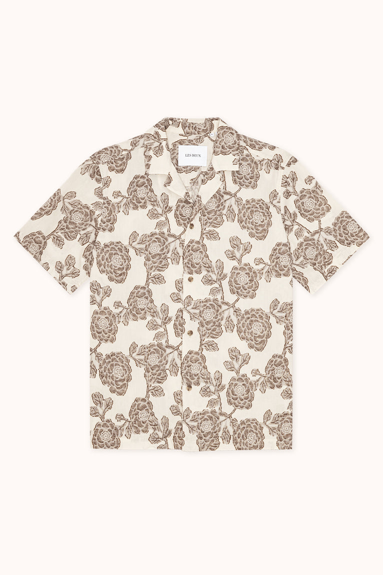 Lesley Flower Jacquard SS Shirt