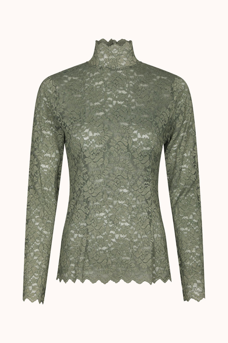 Liza Laceflower Blouse - Cold Army