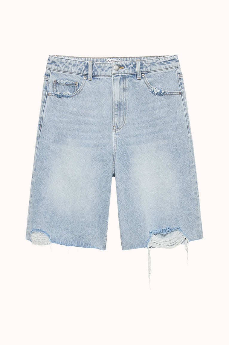 Loose fit jorts damaged