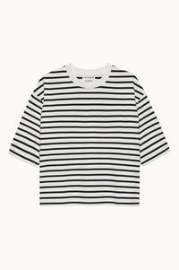 Loose fit tee yarn dyed stripe