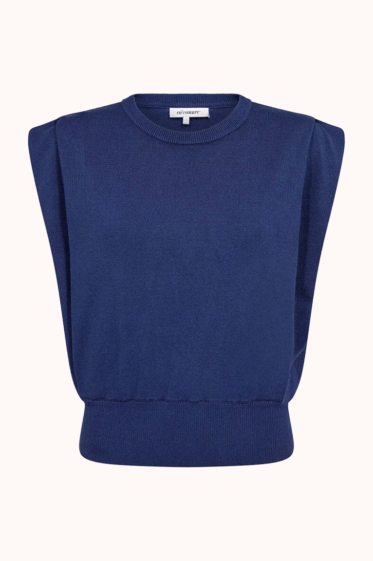 LueCC Wing Knit Vest - Blauw