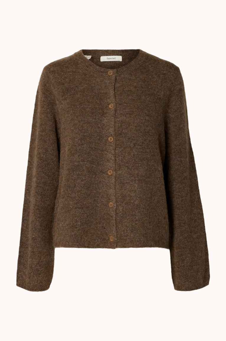 SLWLULU NEW LS KNIT CARDIGAN - Dachshun