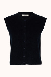 SLWLULU SL BUTTON O-NECK - Sapphire/Melange