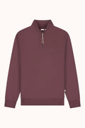 MIND SOFT HALF ZIP SWEAT - HUCKLEBERRY