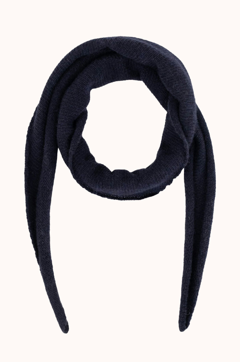 Mitsy Knit Scarf - Navy