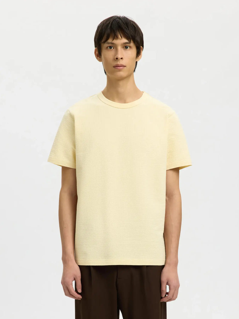 SLMSANDER SEERSUCKER SS O-NECK TEE