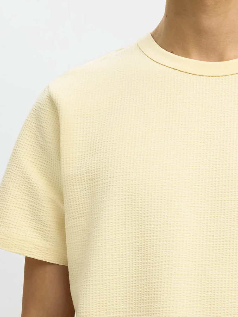 SLMSANDER SEERSUCKER SS O-NECK TEE