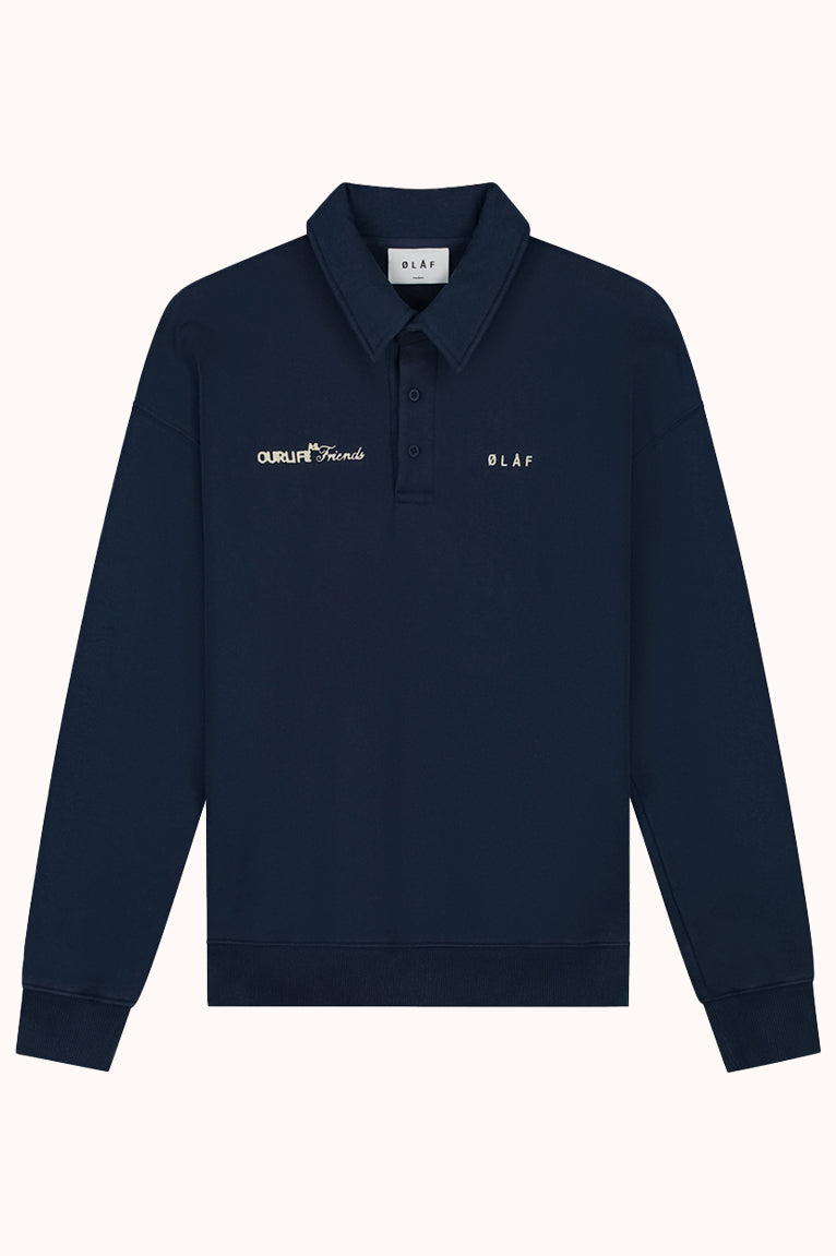 SCRIPT FRIENDS OVERSIZED POLO