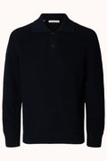 SLMPIM LS KNIT POLO CAMP