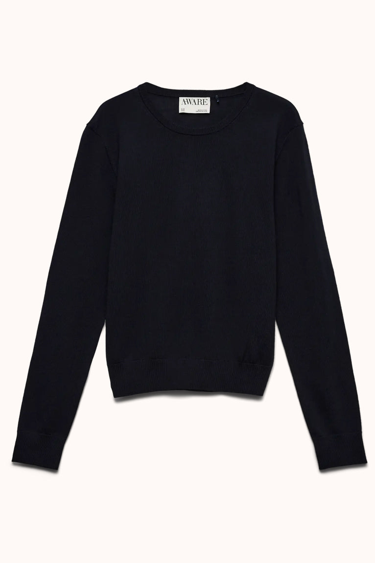 AWCARA LS O-NECK WOOL PULLOVER