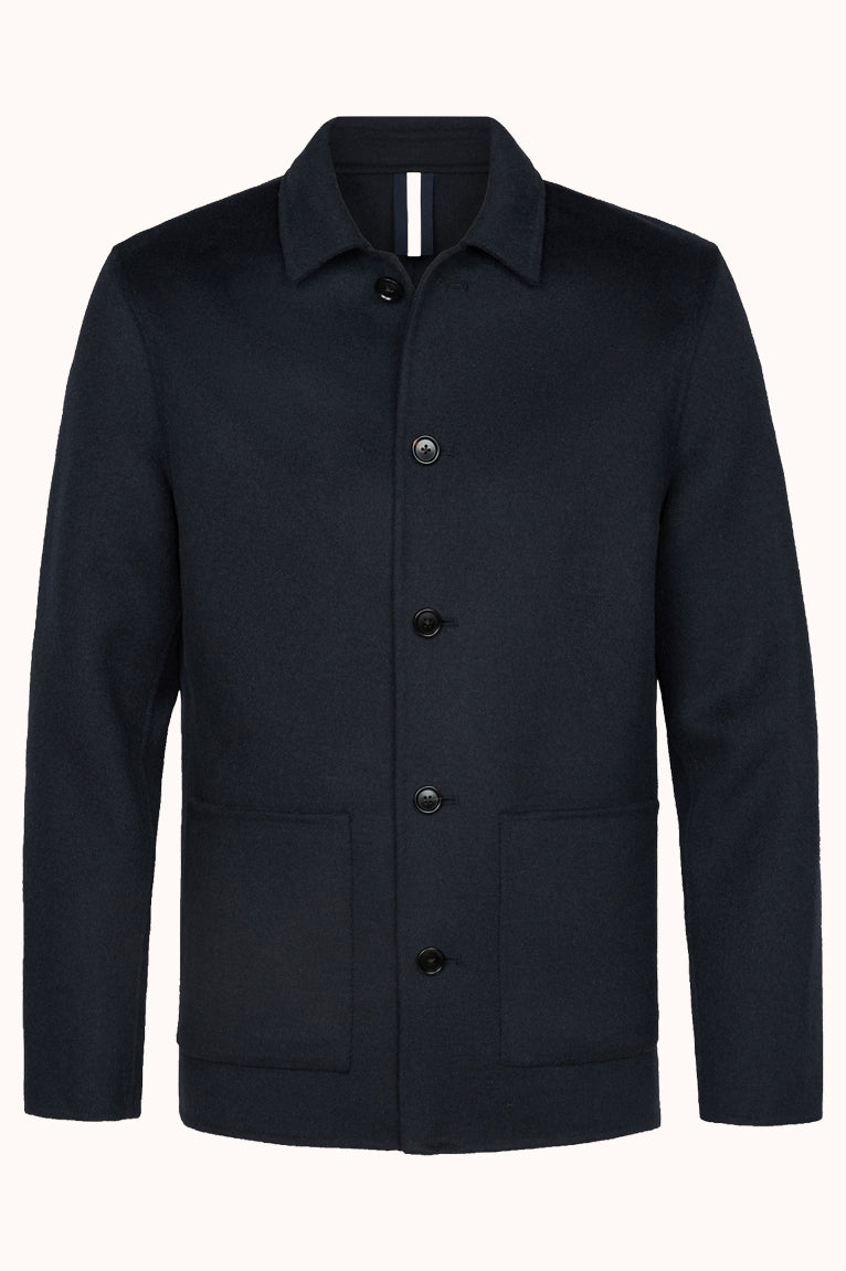 OVERSHIRT WO BASIC NAVY