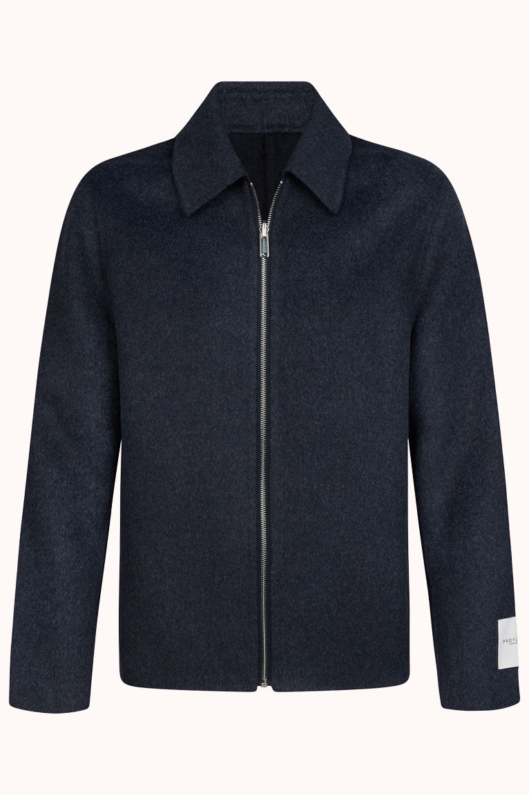 OVERSHIRT WO ZIP REV D.BLUE