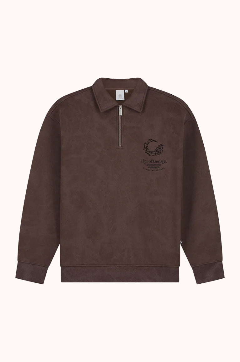 NORTH SWEAT POLO - Brown