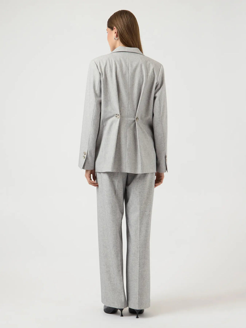 YASRIU LS BLAZER  - Light Grey Melange