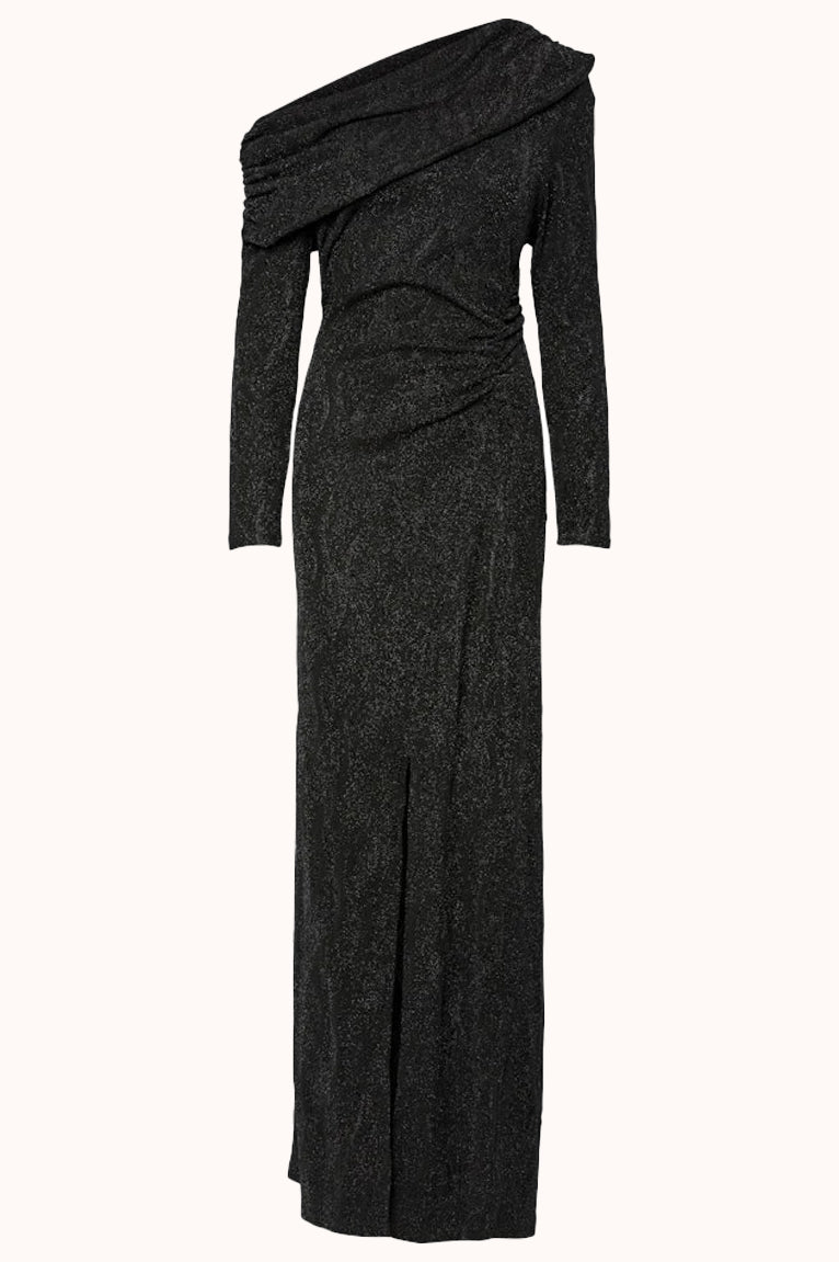 YASYEN LS OFF SHOULDER LONG DRESS