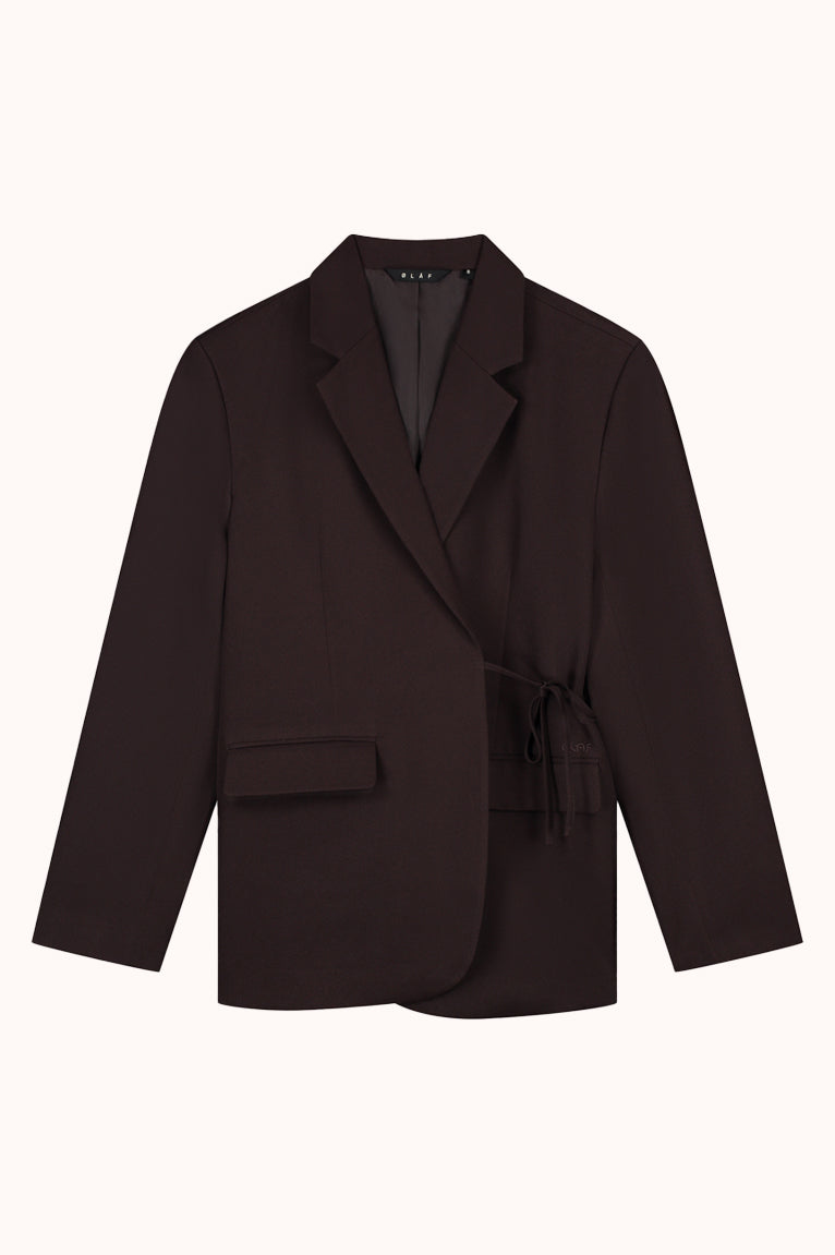 TIE DETAIL TAILORED BLAZER