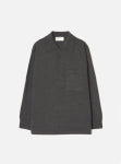 L/S PULLOVER KNIT SHIRT CHARCOAL