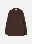 L/S PULLOVER KNIT SHIRT expresso