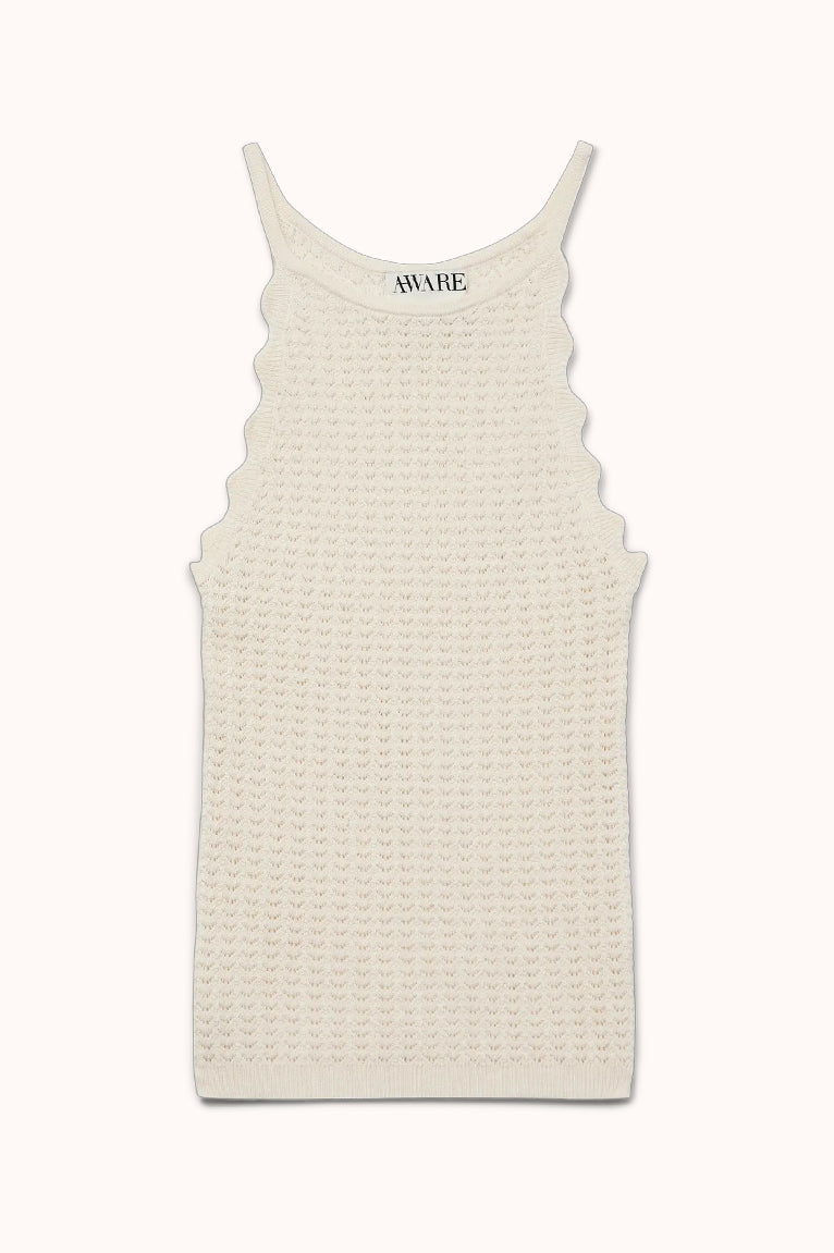 AWPANAMA SL KNIT TOP - Ecru