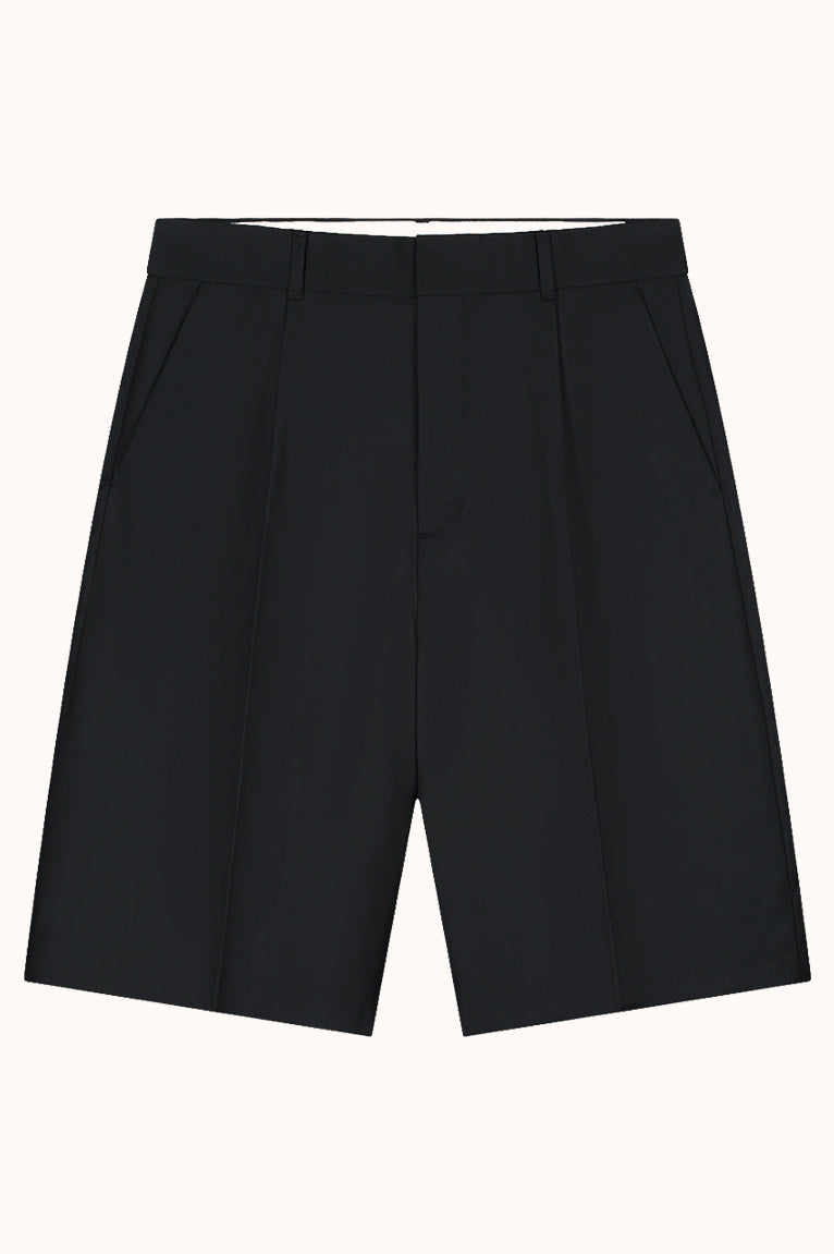TROPICAL WOOL BLEND TAILORED SHORTS