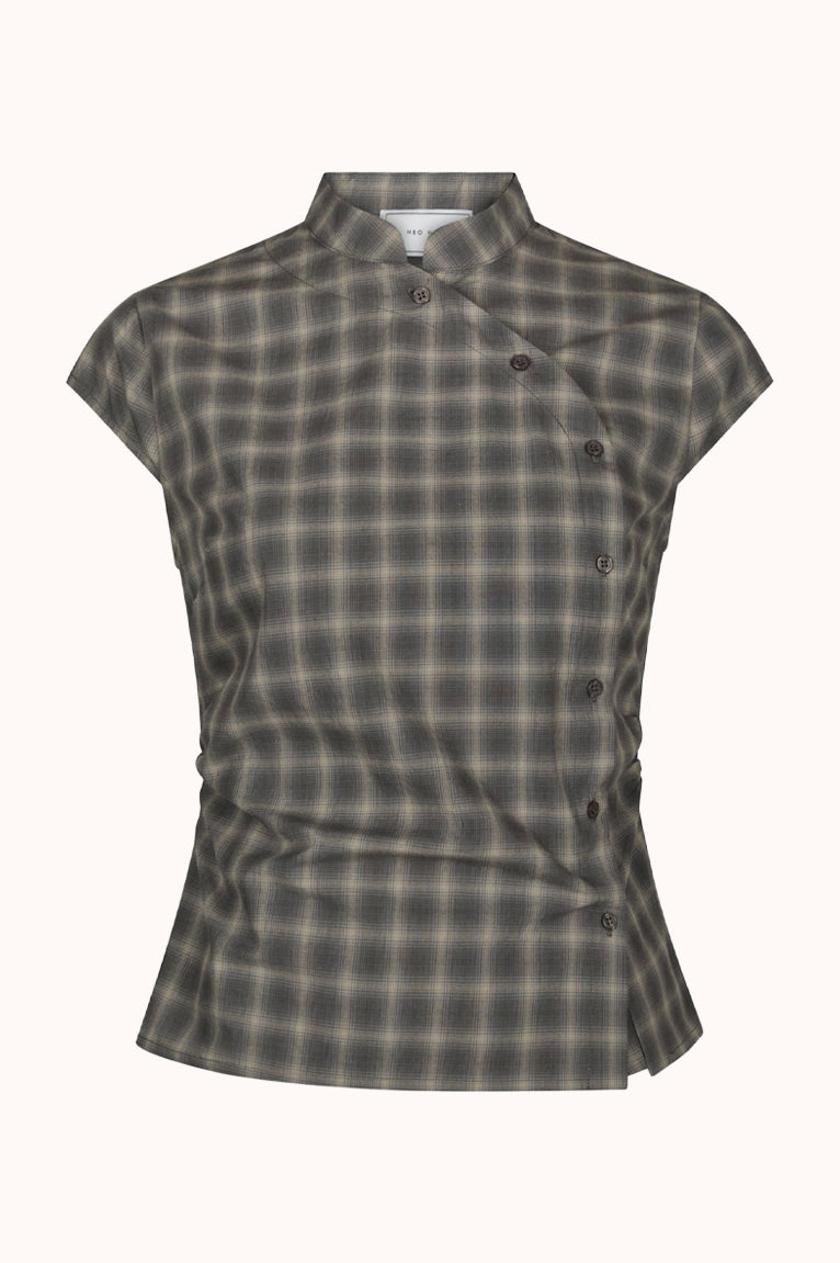 Pascale Checked Blouse