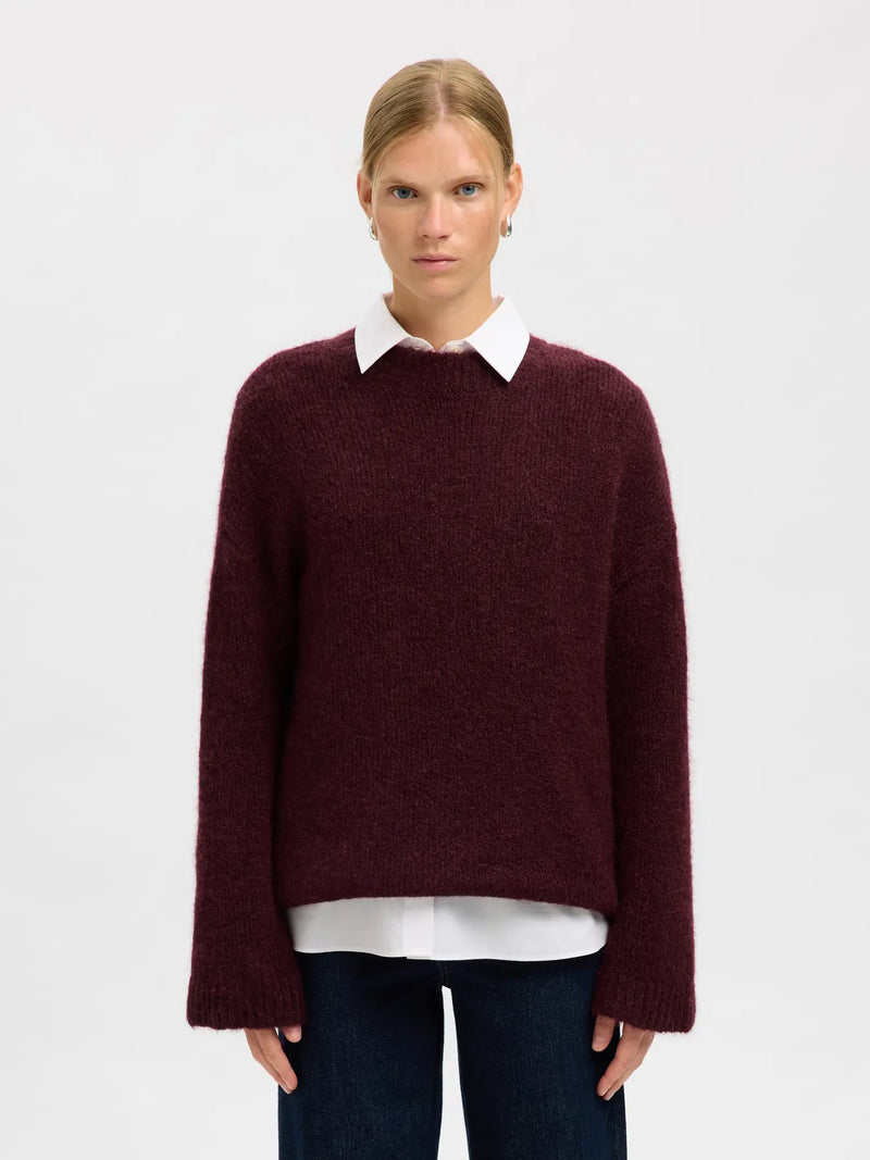 SLFGABRIELLA LS KNIT NEW O-NECK