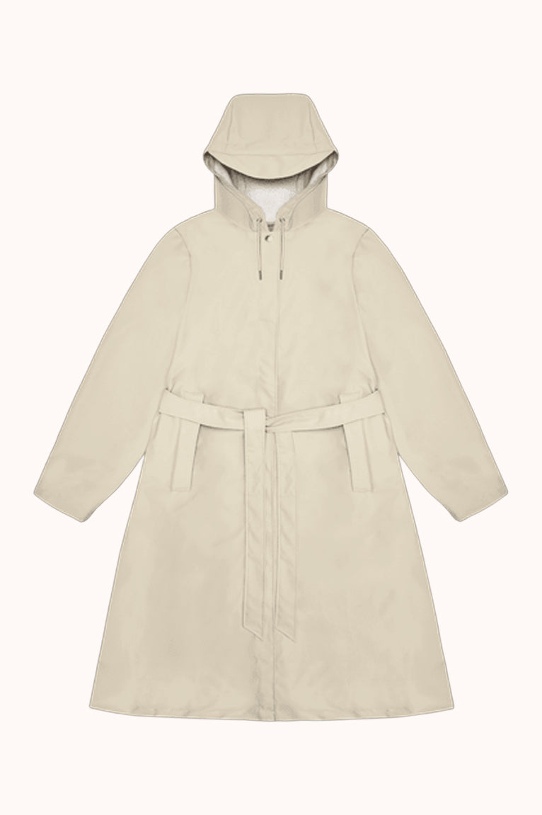 A-Line Longer W Jacket W - Ecru