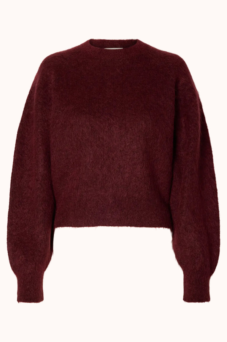 SLWMIRA LS KNIT SHORT O-NECK