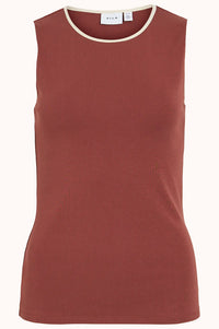 VIYARROW O-NECK S/L CONTRAST TOP