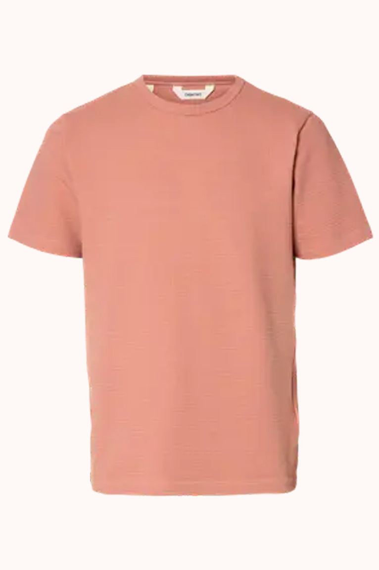 SLHSANDER SEERSUCKER SS O-NECK TEE