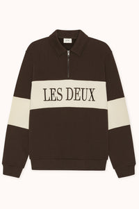 Zipper Rugby Sweatshirt