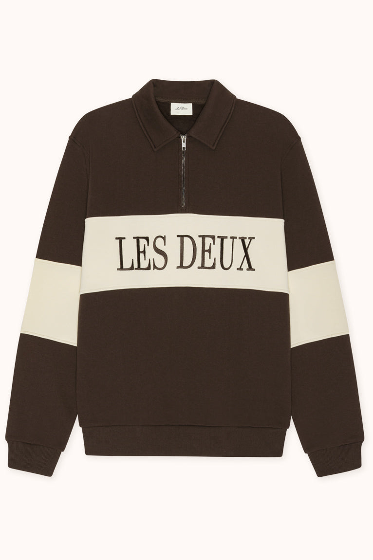 Zipper Rugby Sweatshirt