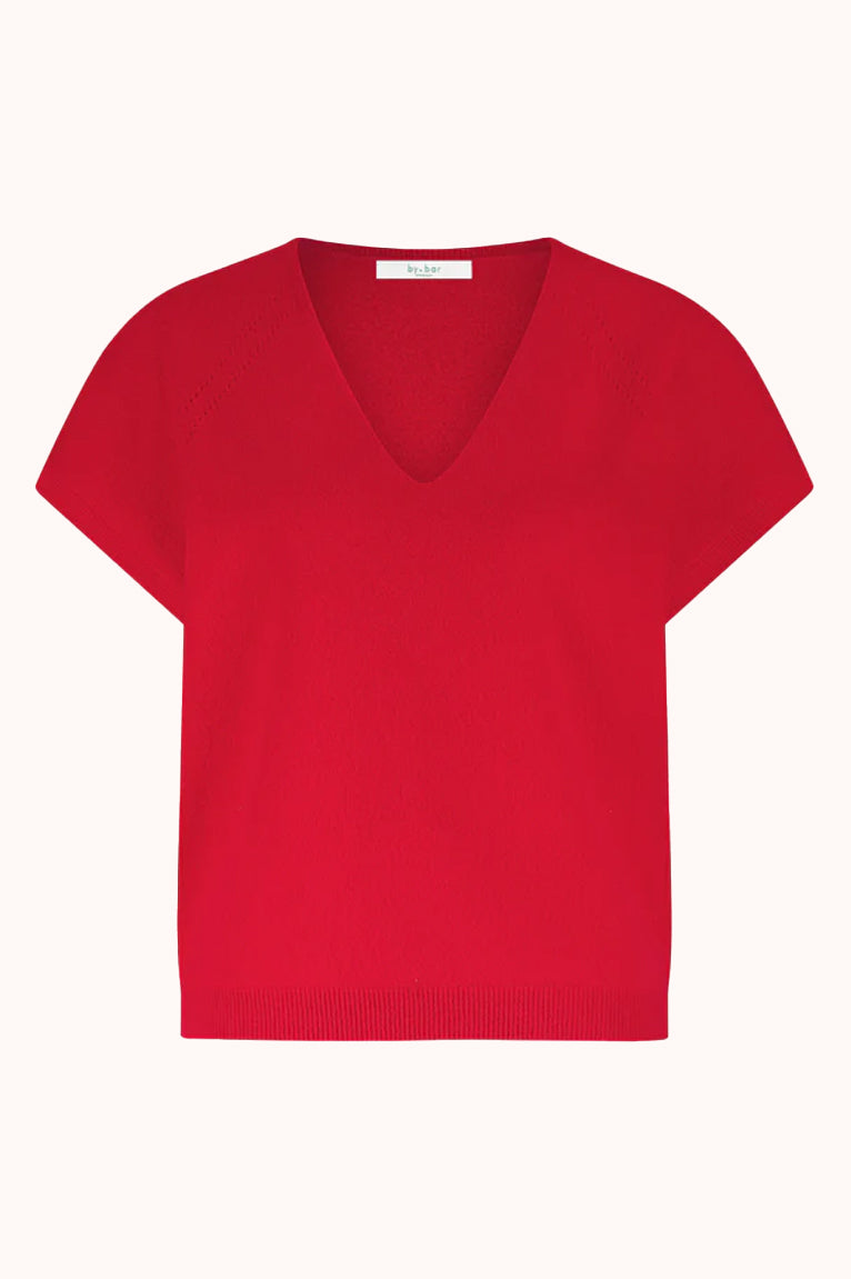 Sil v-neck pullover - Lipstick