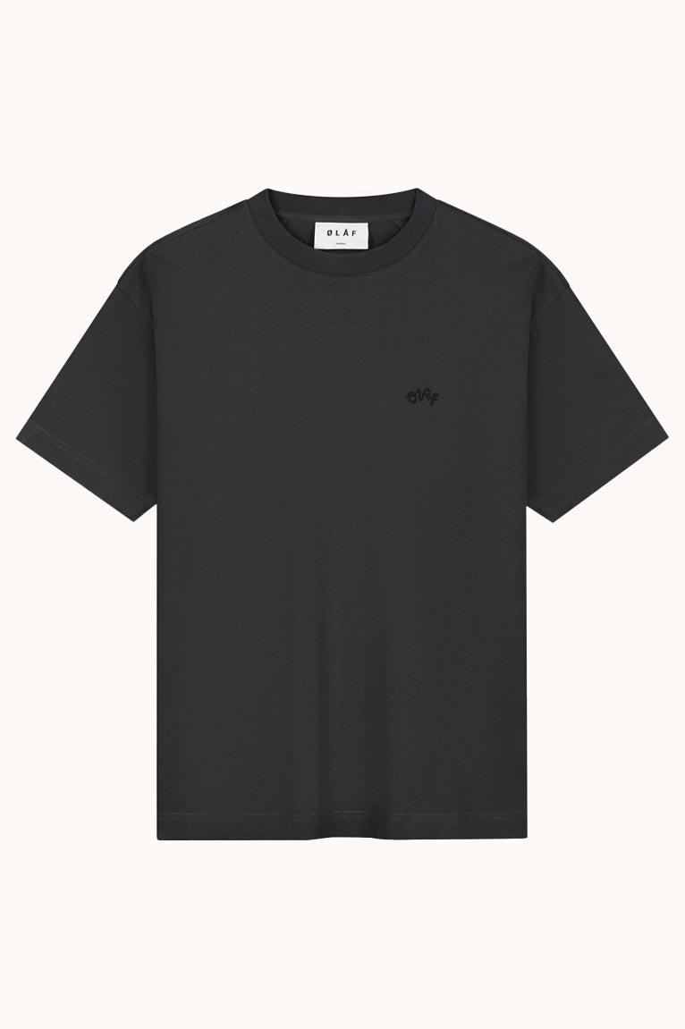 SIGNATURE SS TEE - CHARCOAL