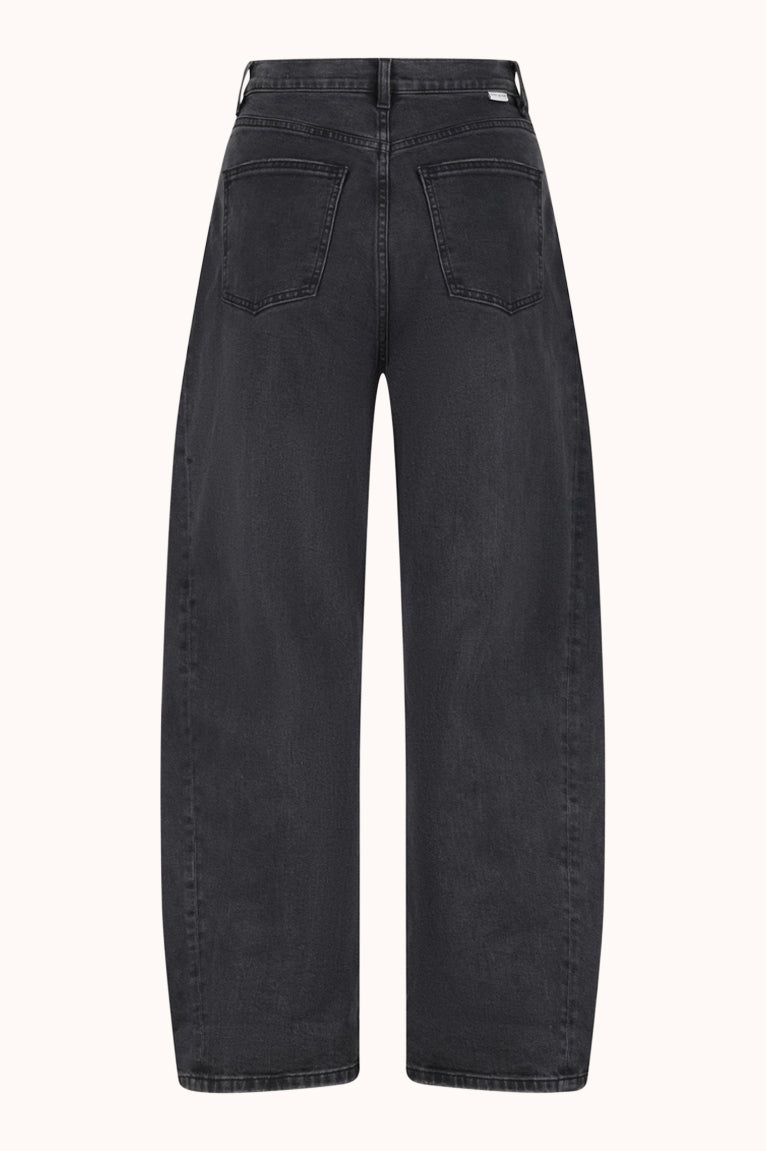 Robin True Black - High Rise, Barrel Fit