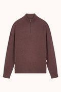 LAMAR KNITTED HALF ZIP - HUCKLEBERRY