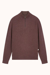 LAMAR KNITTED HALF ZIP - HUCKLEBERRY