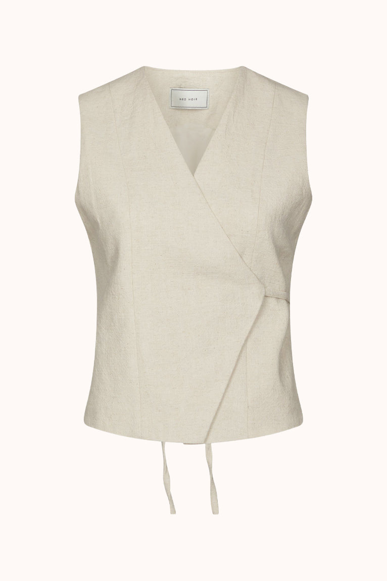Samara Ramie Waistcoat - Ecru