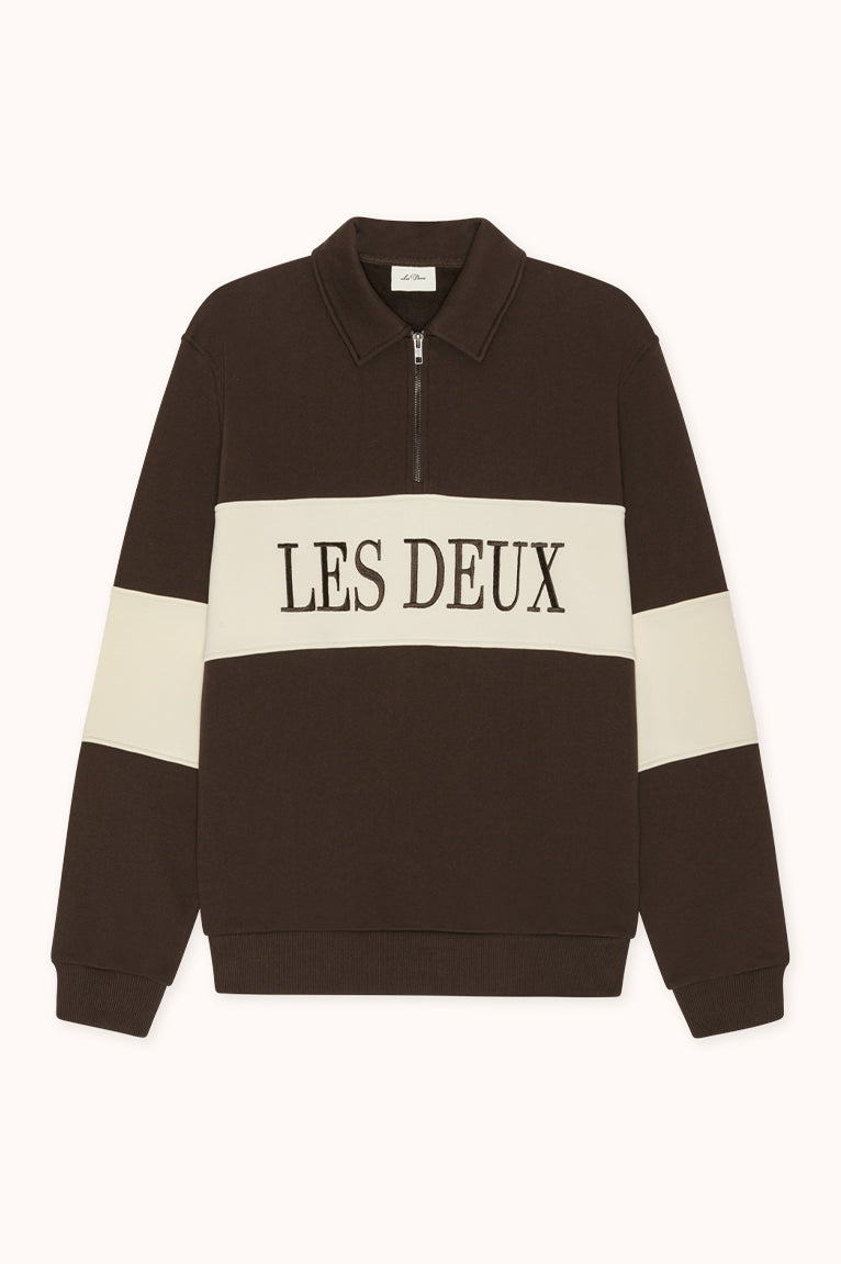 Zipper Rugby Sweat - Bruin
