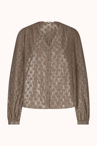 Cardi Blouse Faded Taupe