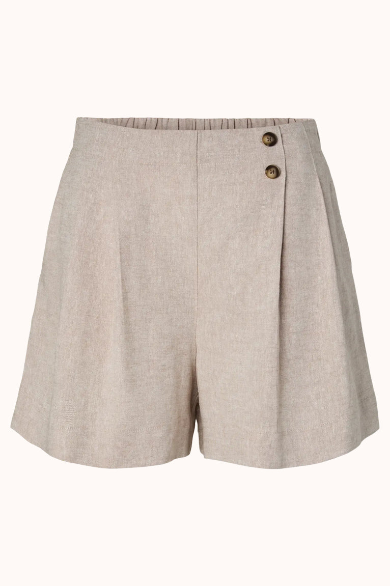 YASUSUMA HW LINEN BLEND SHORTS