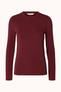 SLWMANJA LS O-NECK - Tawny Port