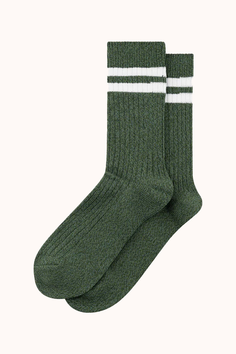 Striped Melange Socks